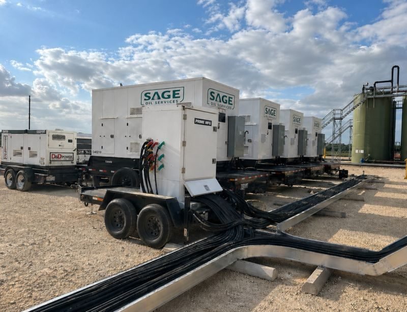 Paralleled generators and cable tray